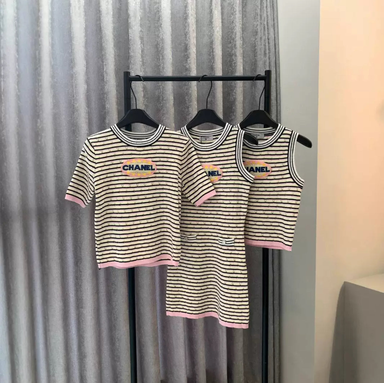 CHANEL STRIPES SET