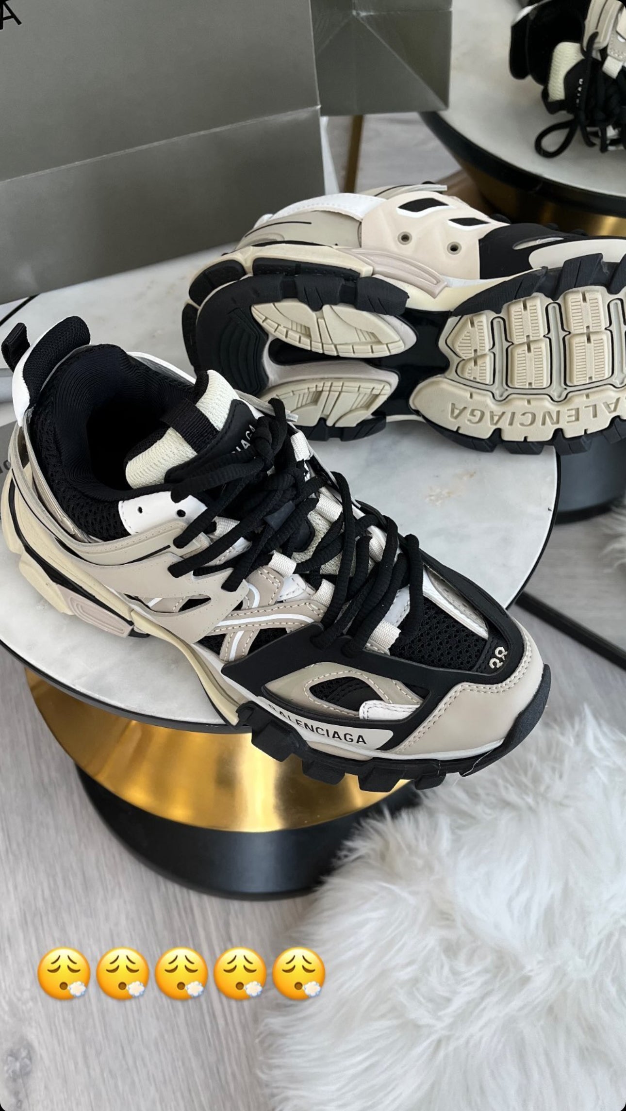 Balenciaga Tracks Beige Black