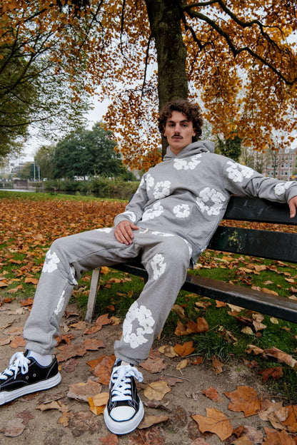 DENIM TEARS THE COTTON WREATH SWEATPANTS GRAY