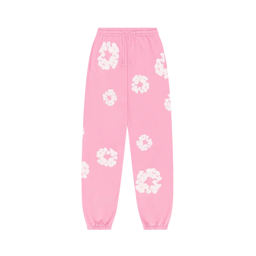 DENIM TEARS THE COTTON WREATH SWEATPANTS PINK