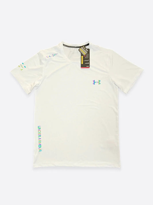 UNDER ARMOR FLUORESCENT T-SHIRT WHITE