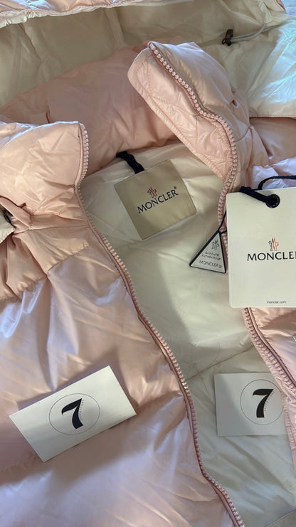 Moncler coat baby pink