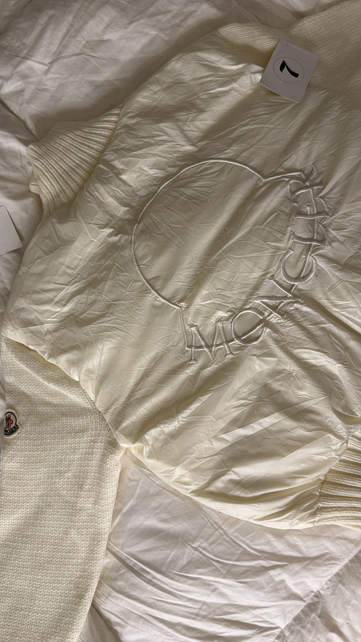 Moncler White Fall Jacket