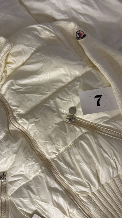 Moncler White Fall Jacket