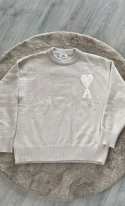 Ami Paris Sweater Beige
