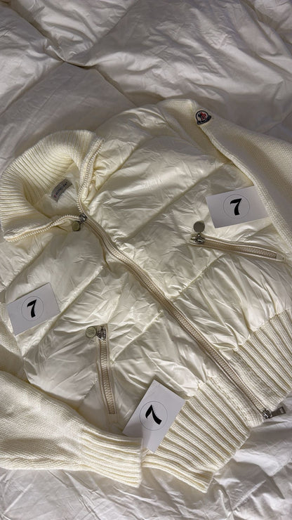 Moncler White Fall Jacket