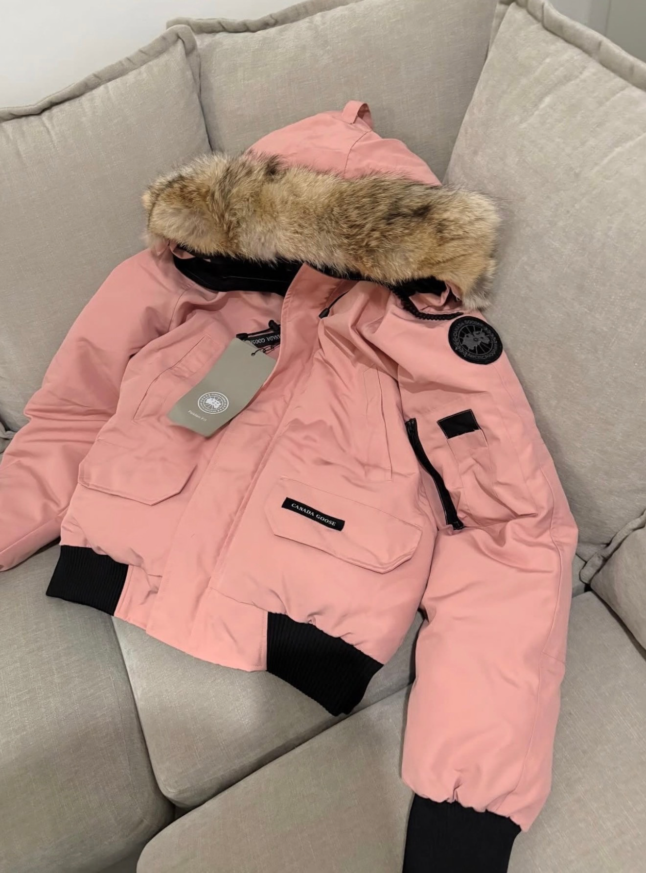 CANADA GOOSE PINK COAT