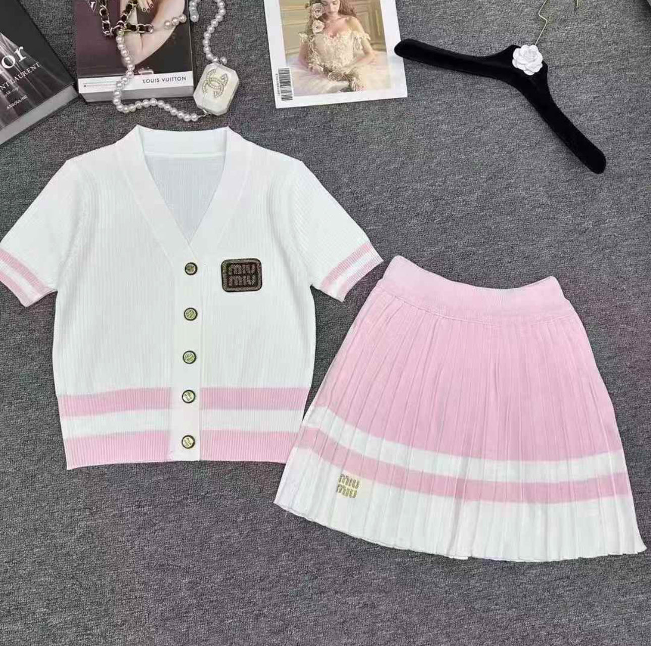 MIU MIU SKIRT SET