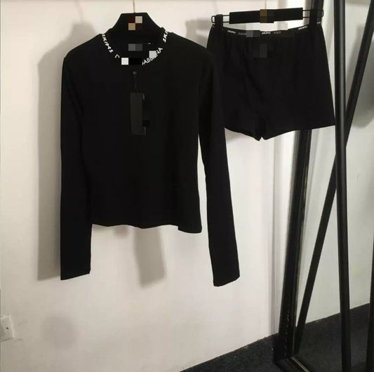 Long-sleeved ski pants set