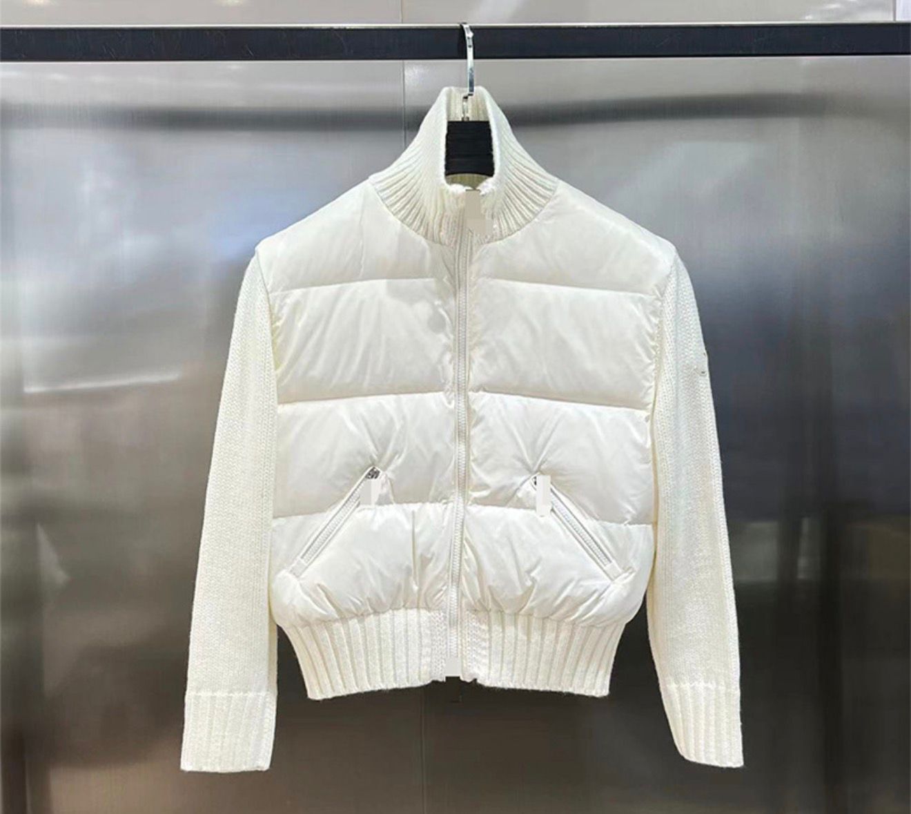 Moncler White Fall Jacket